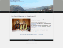 Tablet Screenshot of haus-annemie.de